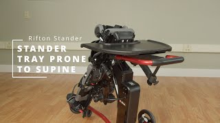 Converting the Rifton Stander tray from prone to supine [upl. by Emery]