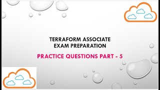 Terraform Associate Exam Sample Questions Practice Questions Part 5 [upl. by Milburr]