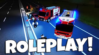 BESTES FEUERWEHR ROLEPLAY JEMALS GROßEINSATZ beim HOFLADEN  Notruf Hamburg ROBLOX [upl. by Nohtan270]