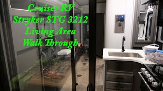 Stryker Walk Through  Living Area  Cruiser RV Stryker STG 3212  Toy Haulers [upl. by Earized]