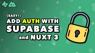 Easily Add Authentication With Nuxt 3  Supabase [upl. by Notlim]