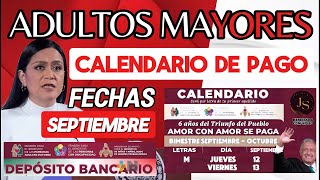 💥💲Calendario oficial de pagos Pensión Bienestar 2024💸🤑SEPTIEMBRE [upl. by Leuqer160]