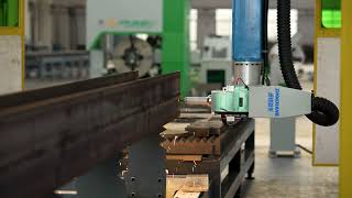 Gantry Type Steel Laser Secondary Processing Line [upl. by Macur149]