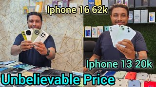 Unbelievable Price এ iphone  iphone 13 only 20k  iphone 16 only 62k  iphone 15 only 47k [upl. by Elyrpa]