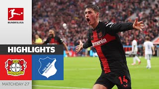 Another CRAZY Leverkusen Comeback  Leverkusen  Hoffenheim 21  Highlights  MD 27 – BL 2324 [upl. by Stalder]