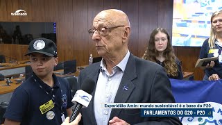 P20 Sustentabilidade será tema central no encontro em Brasília diz Esperidião Amim [upl. by Sherrod]