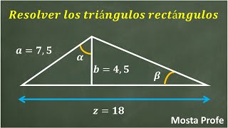 Como Calcular Sacar Lados Angulos Triángulo Rectángulo Teorema Pitágoras Razones Trigonométricas 5 [upl. by Aihsenal567]