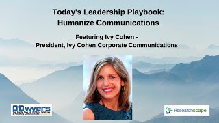 Todays Leadership Playbook Humanize Communications [upl. by Hilel]