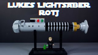 Playmations LEGO Lukes ROTJ Lightsaber MOC and Build Tutorial [upl. by Pussej]