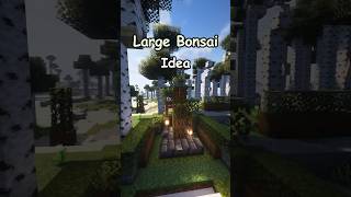 How to build a Bonsai in Minecraft Tutorial minecraft [upl. by Afatsom770]