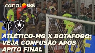 ATLÉTICOMG X BOTAFOGO VEJA CONFUSÃO GENERALIZADA APÓS APITO FINAL [upl. by Beare]