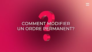 Belfius Mobile  Comment modifier un ordre permanent [upl. by Hasin]