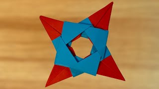 How To Make a Paper Ninja Stars Shuriken  Origami [upl. by Fagin989]