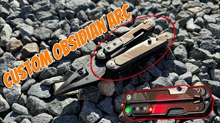 Best Custom EDC Multitool ￼You Will ￼Ever See  Leatherman Arc￼￼ Obsidian in magnacut [upl. by Derzon814]