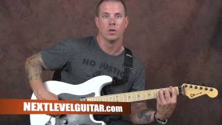 Learn guitar Jake E Lee inspired clean rock power chords lesson Killer Of Giants style Ozzy [upl. by Snahc577]