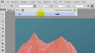 Come installare e inserire FONT per ADOBE PHOTOSHOP [upl. by Anivlek]