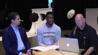 Media Day 2016 Thaddeus Young Joins Pat Boylan and Mark Boyle [upl. by Kursh]