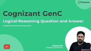 Cognizant GenC Logical Reasoning Question and Answers [upl. by Loresz188]