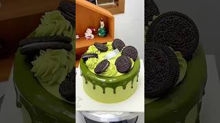 Immersive cake making  Oreo Matcha cake tutorial Follow Douyin to make cakes Cake tutorial Learn [upl. by Oidacra]