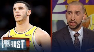 Nick Wright on Lonzo Ball Hes been the worst Laker by far  NBA  FIRST THINGS FIRST [upl. by Golden832]