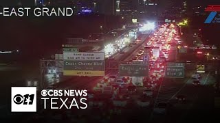 Crash on westbound I30 causes delays heading into Dallas [upl. by Initsed]