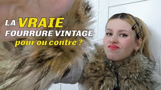 PORTER DE LA VRAIE FOURRURE VINTAGE pour ou contre [upl. by Bathulda46]