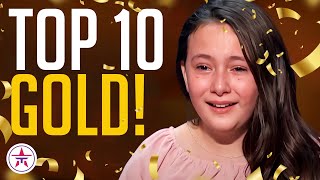 10 GOLDEN BUZZER KIDS That Stole Our Hearts on AGT [upl. by Utir]