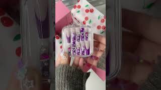 ASMR packing order😘asmr nails naildesign packingorders asmrsounds smallbusiness [upl. by Tamsky]