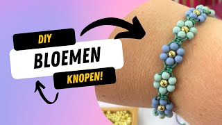 TikTok Tutorial Namaken Bloem Armbandjes Knopen 🌸 [upl. by Nivart647]