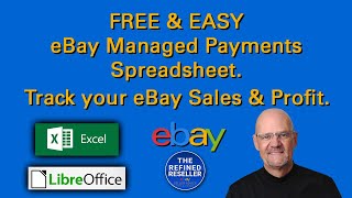 FREE amp EASY eBay Managed Payments Spreadsheet [upl. by Eidderf]