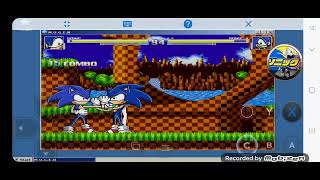 Mugen BattIe 7 Sonic X Vs Sonic X [upl. by Onil]