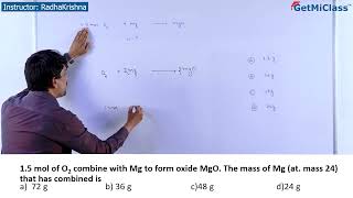 Mass of Mg KCET 11th Chemistry Some Basic Concepts of Chemistry [upl. by Lebatsirc]