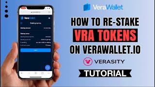 How to ReStake VRA tokens Verasity on VeraWalletio  Crypto Tutorial [upl. by Airtemed993]