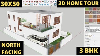 35X50 West Facing 3 BHK Affordable Home Plan With Parking [upl. by Anirehs]