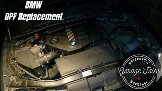 BMW E90 E91 318d N47 Quick DPF Replacement [upl. by Robison]