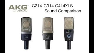 AKG C214 C314 C414XLS comparison [upl. by Annohsak]