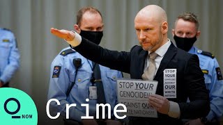 Norwegian Mass Killer Anders Breivik Appears Before Parole Hearing [upl. by Godden]