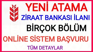 BÄ°RÃ‡OK BÃ–LÃœMDE YENÄ° MEMUR Ä°LANIâœ…ZÄ°RAAT BANKASI VE ZÄ°RAAT KATILIM MEMUR Ä°LANI SÃ–ZLÃœ VE YAZILI SINAVI [upl. by Roehm]