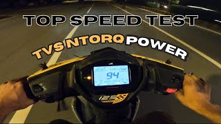 TVS NTorq 125 Race Edition  Full Throttle Till Top Speed [upl. by Maximilian593]