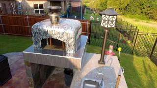 Building a Pizza Oven Lynx BBQ Grill and Prep Counter on a Metal Frame  Metal Studs [upl. by Petie]