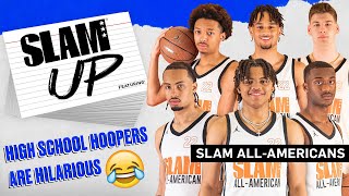 Dariq Whitehead Amari Bailey and the SLAM All Americans are HILARIOUS 😭  SLAM Up [upl. by Werra]