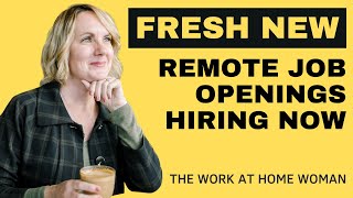 Fresh New WFH Job Openings [upl. by Elokkin]