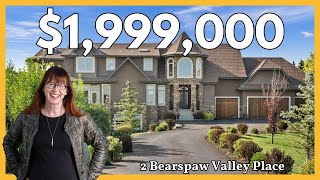 Explore This Luxurious 2M Bearspaw Home Thats Minutes from Calgary [upl. by Jos]