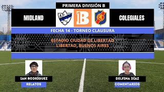 MIDLAND VS COLEGIALES FECHA 14 CLAUSURA EN VIVO POR FDF [upl. by Leterg]