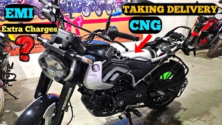 Taking Delivery Bajaj Freedom 125 CNG Bike🥳🥳 Bajaj Freedom 125  Local Abroad [upl. by Gloriana]