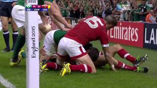 RWC 2015 Ireland vs Canada  Full Highlights [upl. by Aneehsor]