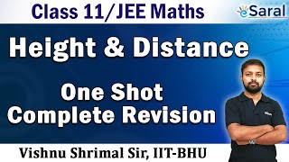 Height and Distance in one shot  Maths Revision Series  Class 11 JEE Main  Advanced [upl. by Nekal]