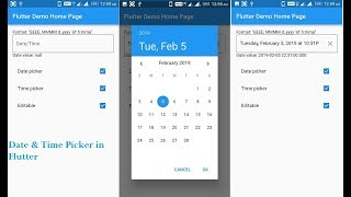 Date and Time Picker in Flutter with editable  Amazevalley [upl. by Aicatsal163]