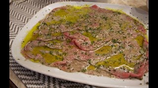 Carpaccio di manzo con erbe aromatiche [upl. by Ivgnout]