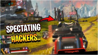 spectating HACKERS and CHEATERS in Apex Legends ranked [upl. by Luar]